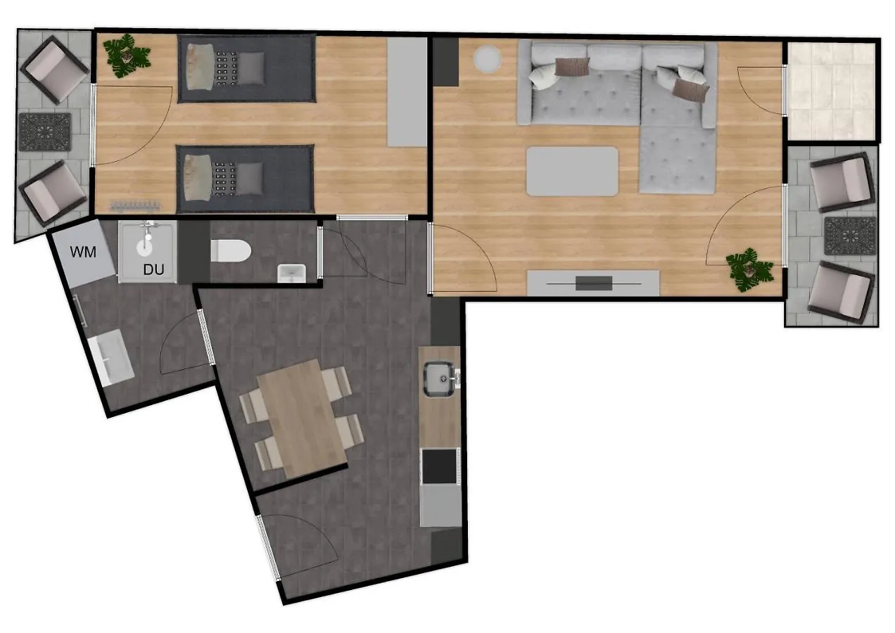 Smarte Dachgeschosswohnung mit 2 Terrassen direkt am Hauptbahnhof Wien 0*,  Österreich
